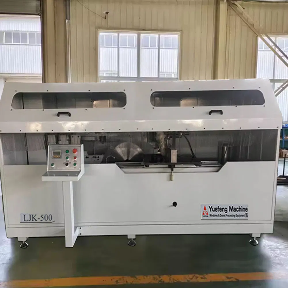 High-Precision Notching Saw with Magnetic Ruler &amp; Swing Blades for Curtain Wall/Skylight Aluminum Profiles