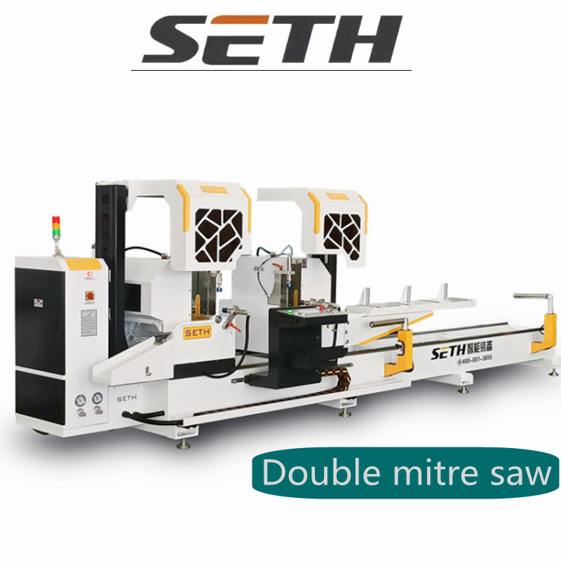 PVC Window Door Equipment Supplier of CNC Aluminum Double-Head Cutting Saw Competitive Price Double-Head Aluminum Saw Machine for Window Door Curtain Walls