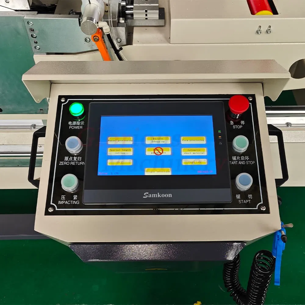 Cutting UPVC Window Machine 45 Degree CNC Profile Aluminium Notching Saw