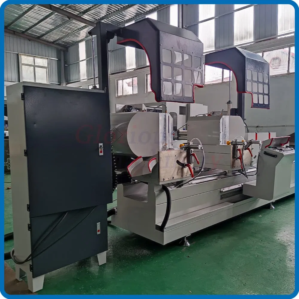 Double Bevel Miter Cutting UPVC Window Aluminum Aluminium Notching Saw