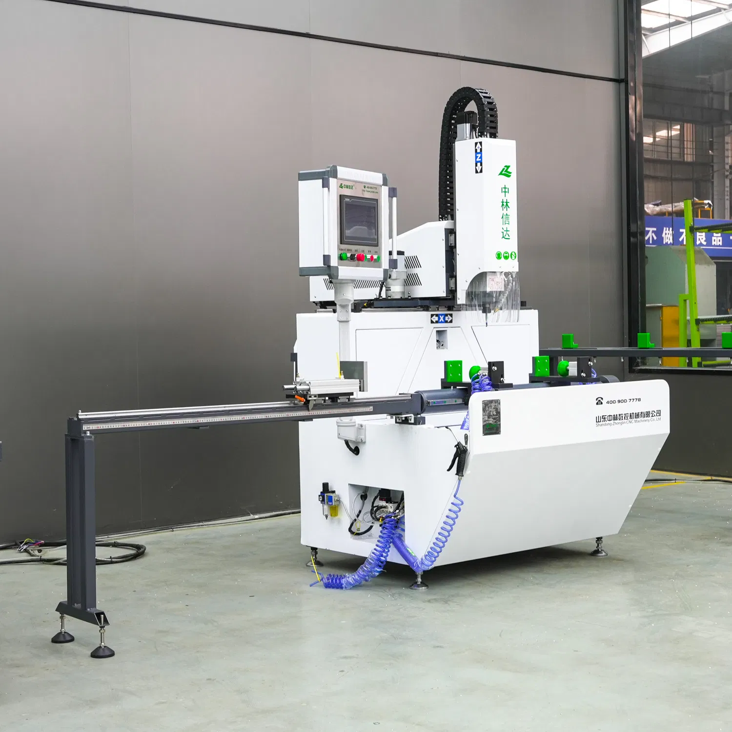 High-Efficiency CNC Drilling Milling Machine - Aluminum Profile Hole Drilling &amp; Milling Equipment Template