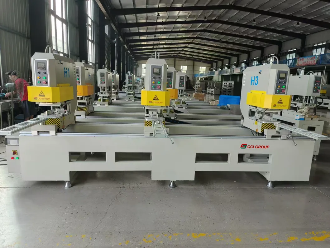 Three Head Seamless Welding UPVC Machine