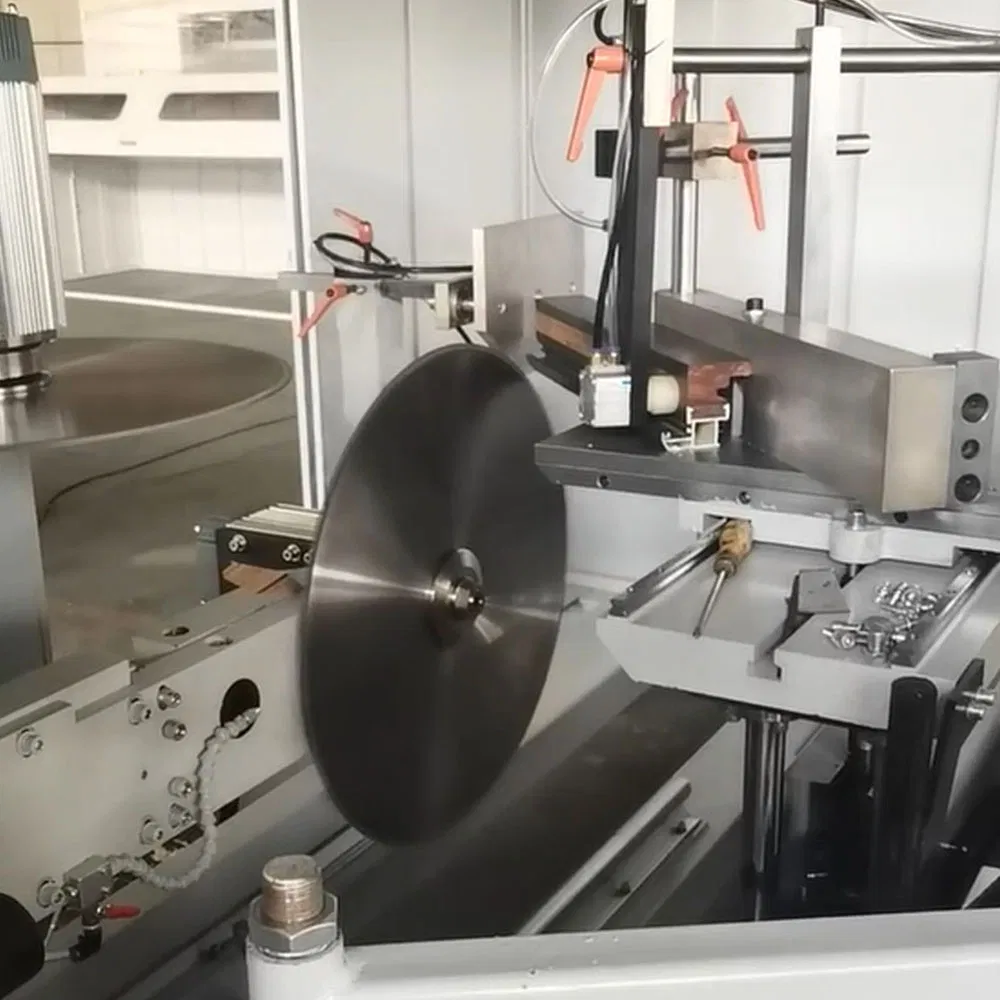 High-Precision Notching Saw with Magnetic Ruler &amp; Swing Blades for Curtain Wall/Skylight Aluminum Profiles