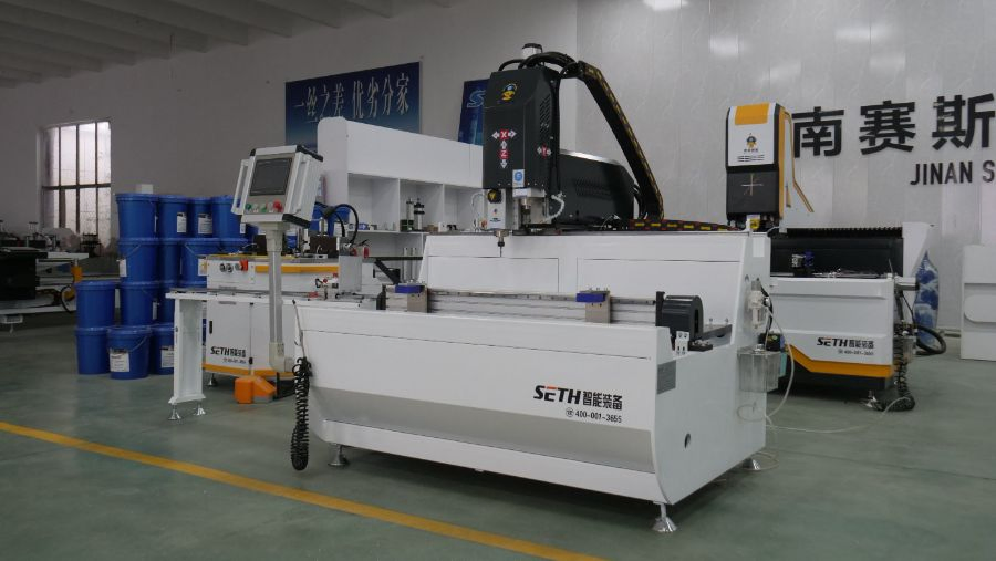 1200mm 3 Axis CNC Milling and Drilling Machine for Aluminum Profile with Table Rotary