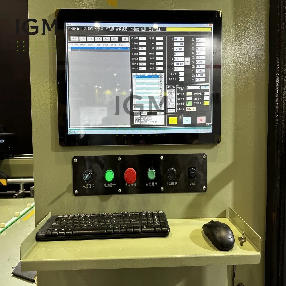 550mm Aluminum Window Machinery CNC Aluminum Profile Cutting Center for Aluminum Curtain Wall