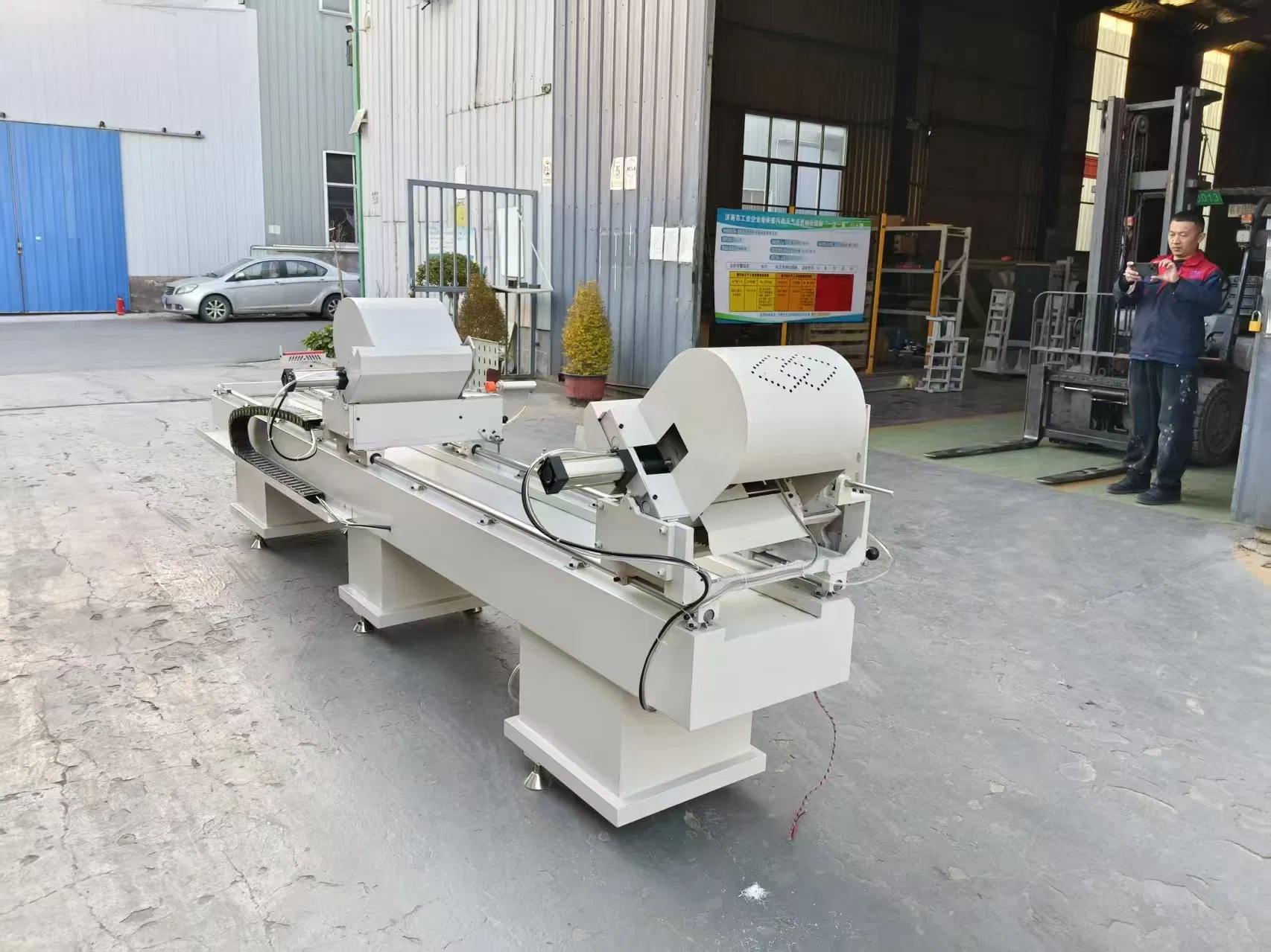 Automatic Upcut Miter Saw UPVC Cutter Machine Double Head for Alum. Doors and Windows Cutting Machine Machine