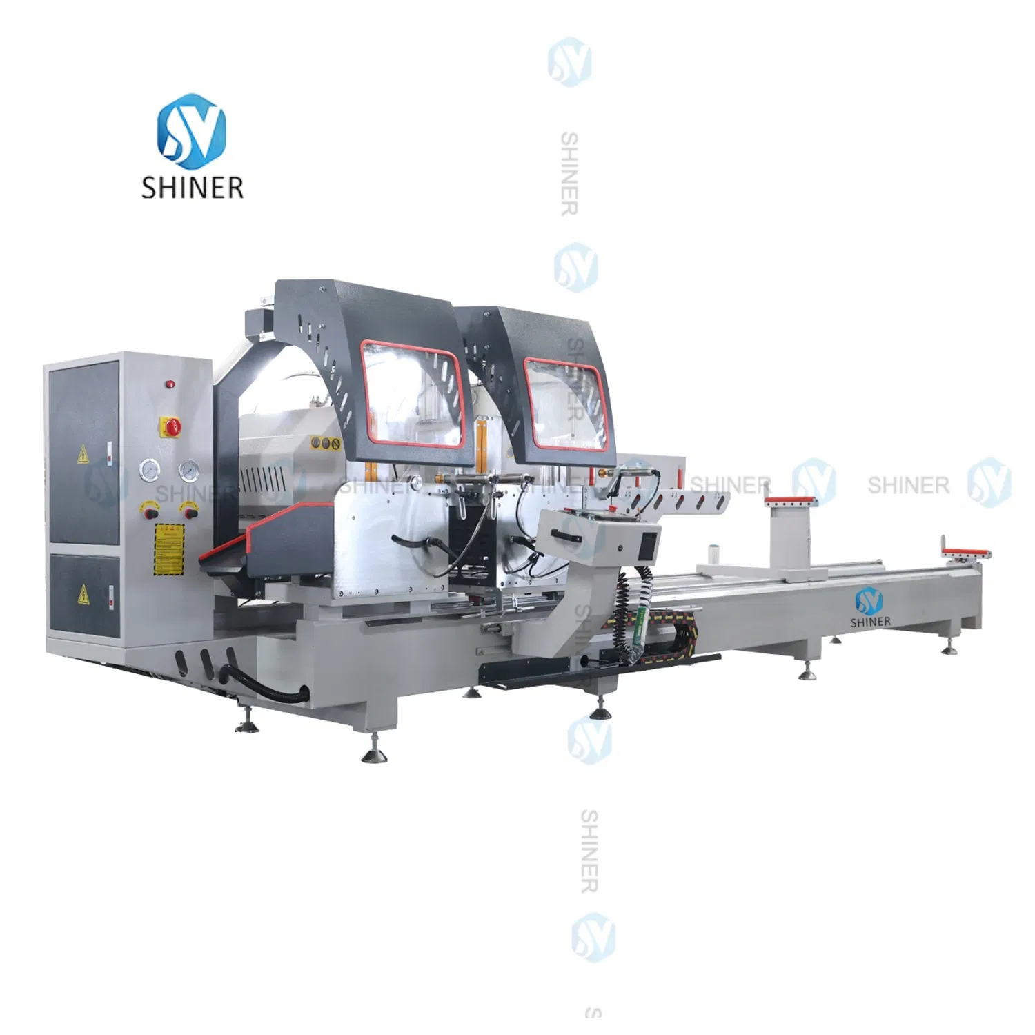 Aluminum UPVC PVC Profile Window Door CNC Aluminum Cutting Saw Double Head Precision Cutting Machine