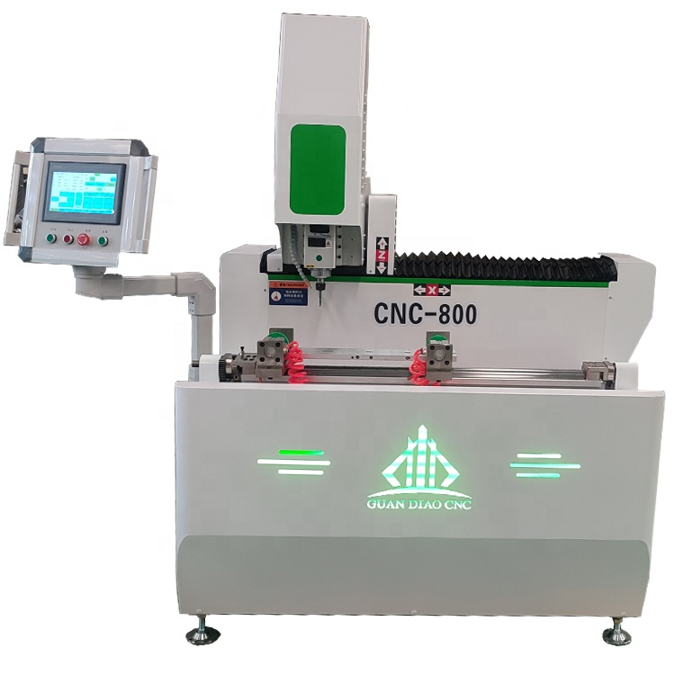 Aluminum/UPVC/PVC Automatic Window and Door Profile CNC Door Lock Hole Drilling Milling Cutting Machine