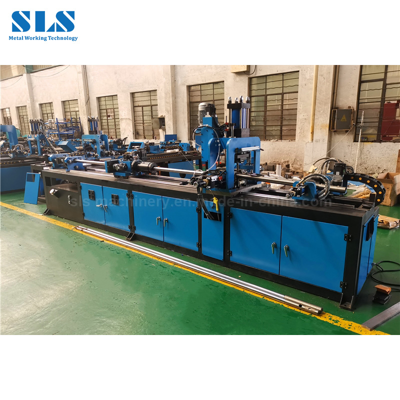 Monthly Deals Aluminum Copper Stainless Steel Tubulars Hydraulic Flute Tube Hole Drilling Piercing Press Collaring CNC Automatic Pipe Punching Flanging Machine