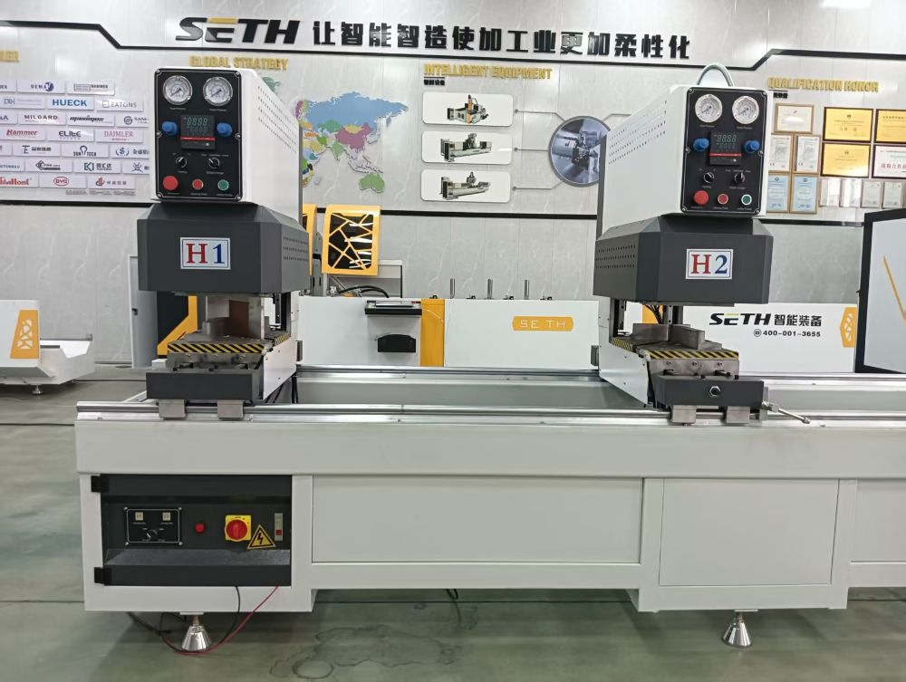 Cheap Price UPVC Profile Window Door Machine UPVC Window Welding Machine Double Head Seamless Welding Machine for UPVC Window Door Making