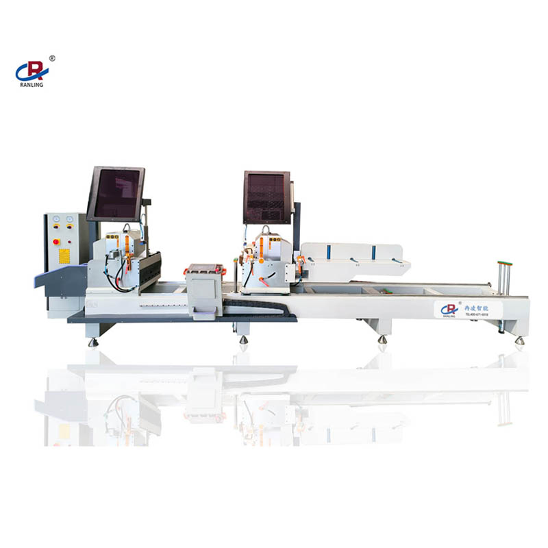 Automatic CNC 90 45 Degree UPVC Cutter Machine PVC Window Door Saw Double Head Mitre Saw Cutting Machine for Aluminum Extrusion Profiles