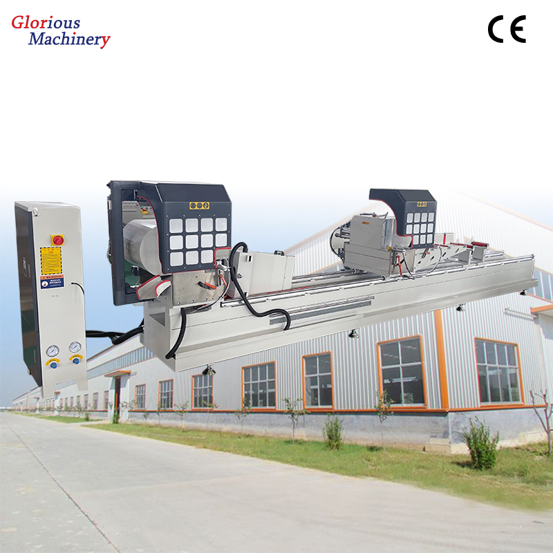Double Bevel Miter Cutting UPVC Window Aluminum Aluminium Notching Saw