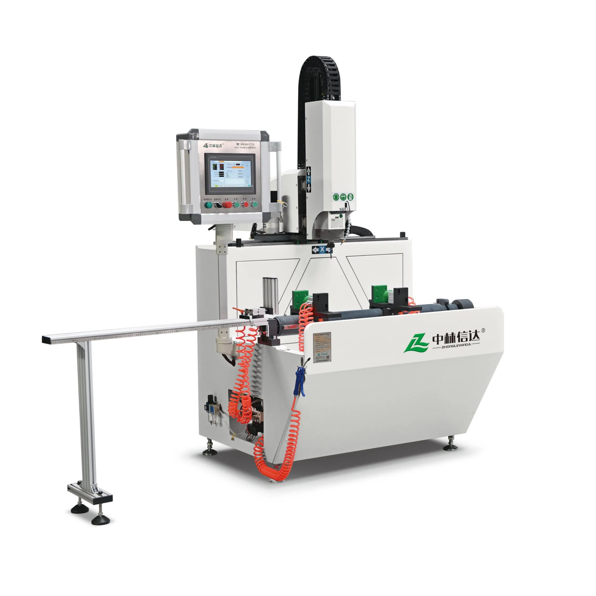 High-Efficiency CNC Drilling Milling Machine - Aluminum Profile Hole Drilling &amp; Milling Equipment Template