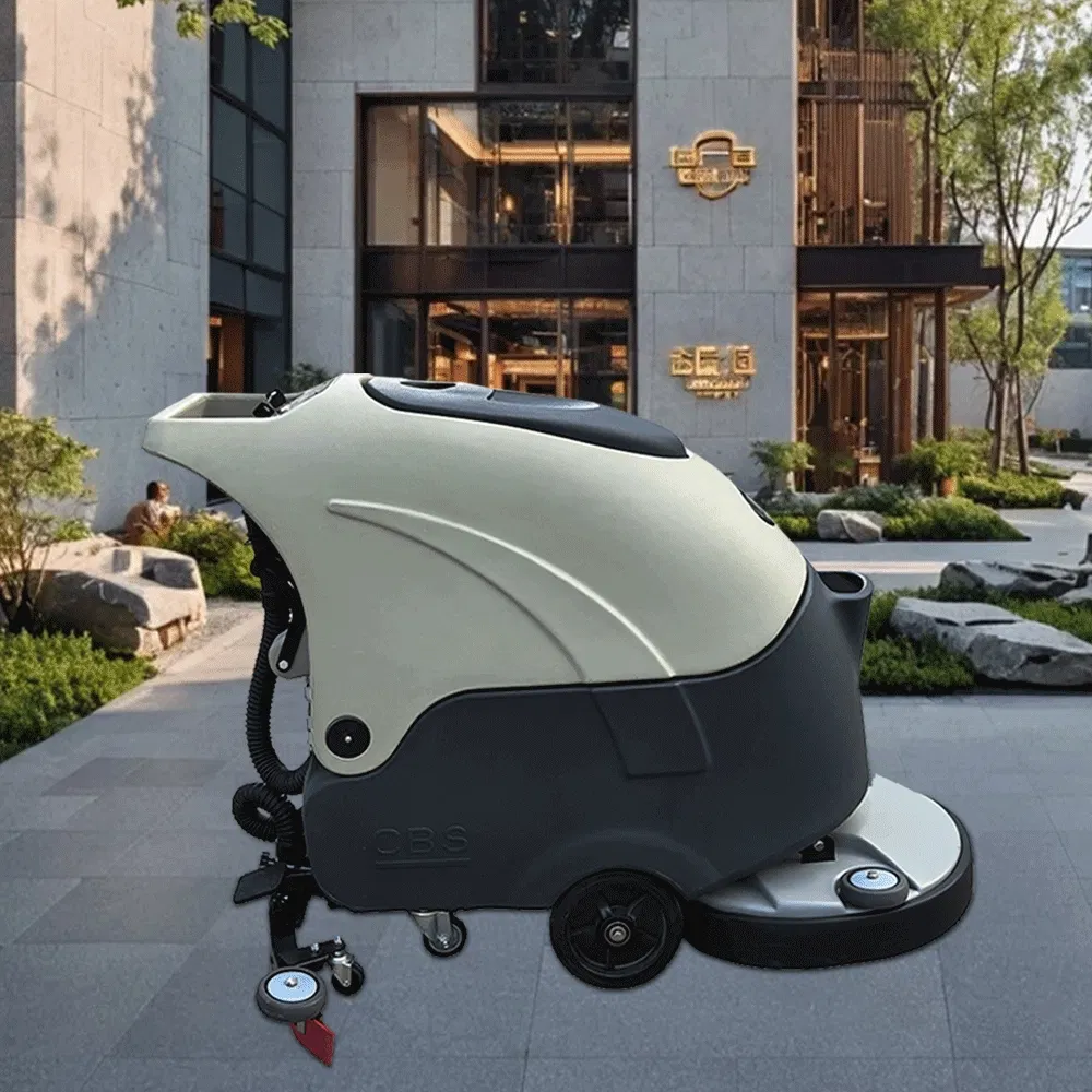 Multi-Angle Articulating Floor Scrubbing Head Machine for Corner Cleaning in Garages