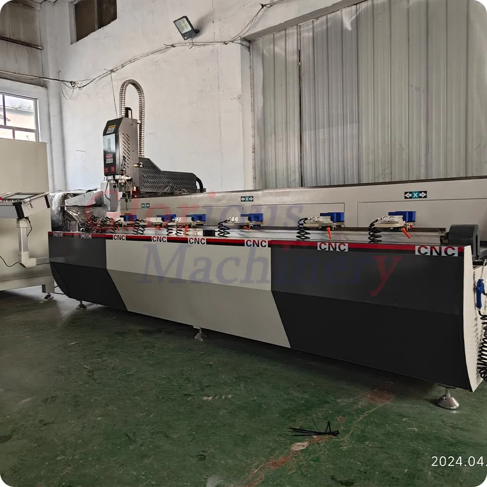 Hinge Holes Drilling Machine Threeaxis Router Auto CNC 3 Axis PVC Window Door Milling