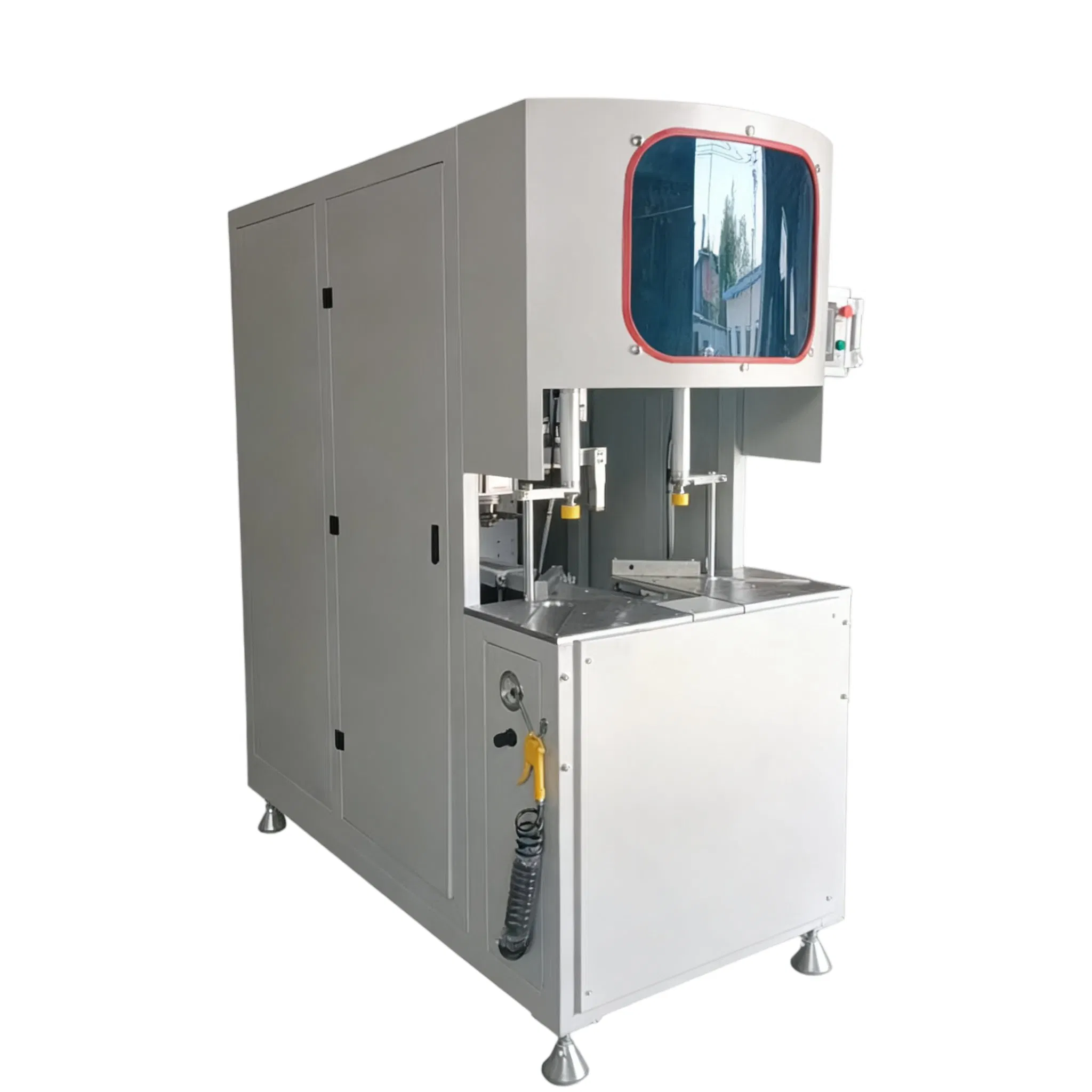PLC Control 6 Knife CNC Corner Cleaning Machine Is Suitable for Plastic Steel Corner Cleaning with Patents and CE
