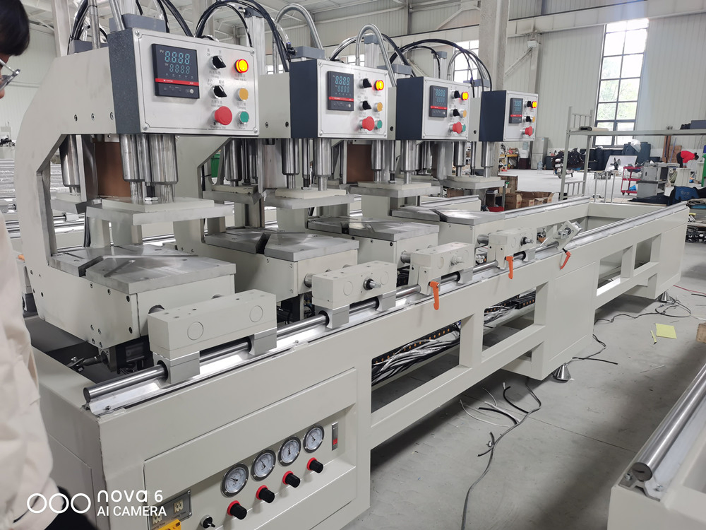 Nisen Wfh-2-4MD ISO CE UPVC Window Double Head Seamless Welding Machine Welding Equipment Plastic Profile Window Machinery