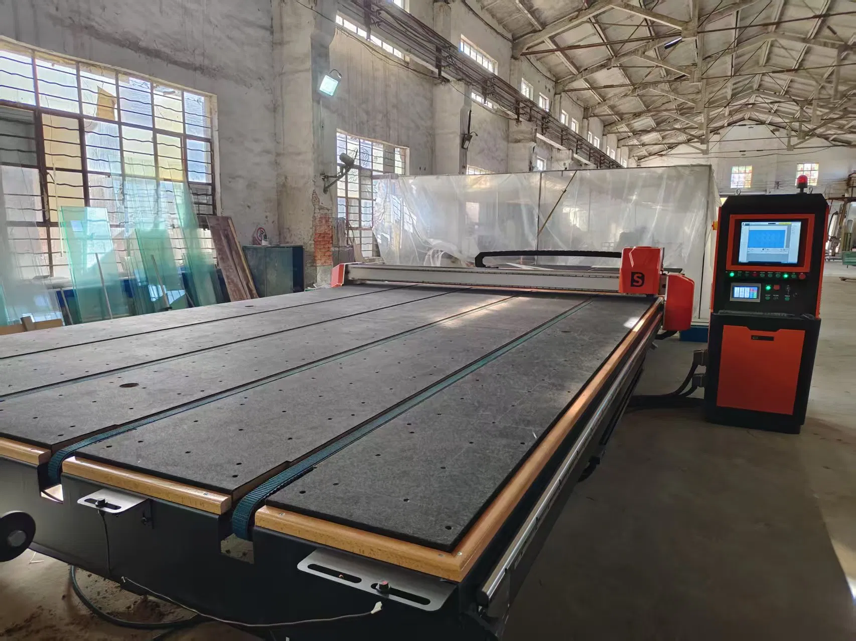 Industrial CNC Glass Cutting Table Best Tools Machine for Processing Thick Glass up to 2-19mm Shape Cutting Smart Control System