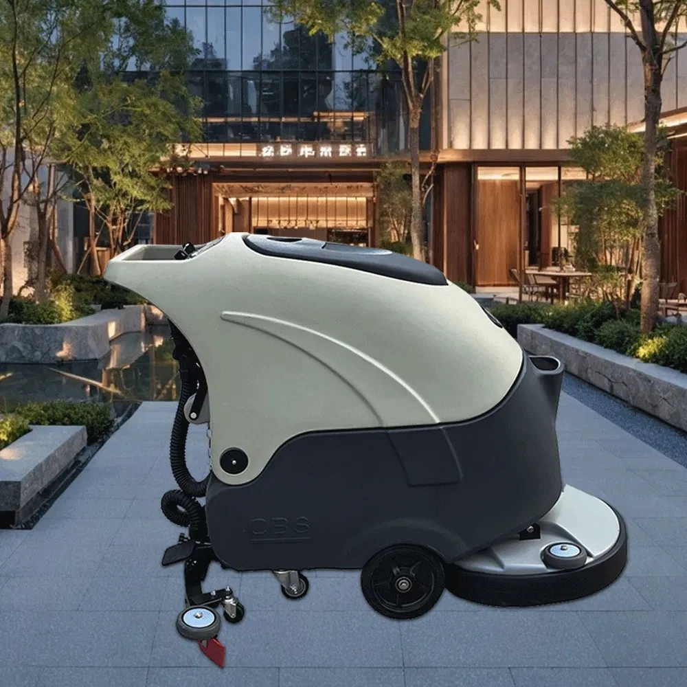 Multi-Angle Articulating Floor Scrubbing Head Machine for Corner Cleaning in Garages