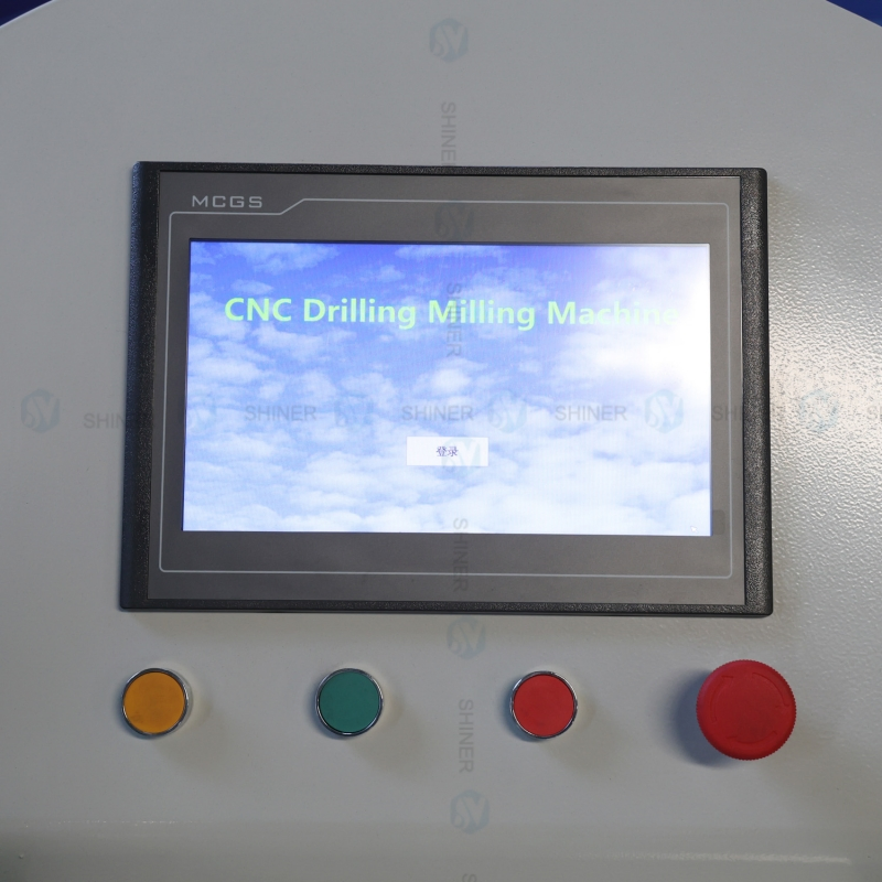 Shiner Intelligent Aluminum UPVC Double Spindle Single Spindle CNC Water Slot Lock Hole Hardware Holes Milling Drilling Machine