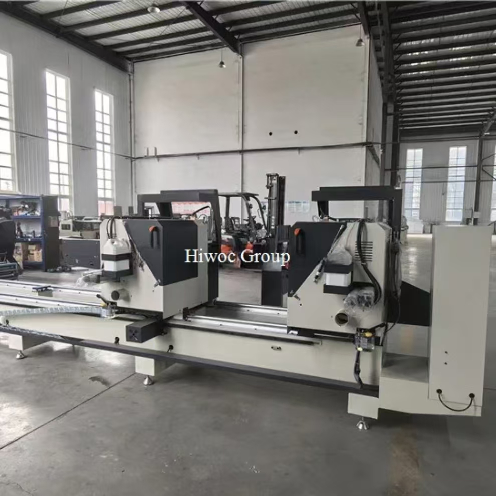 Factory Promotion Aluminum Profile Doors Window Double Heads Cutting Saw Machine
