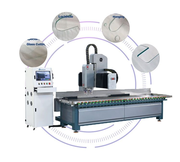 Versatile CNC Glass Milling Machine for Doors and Windows