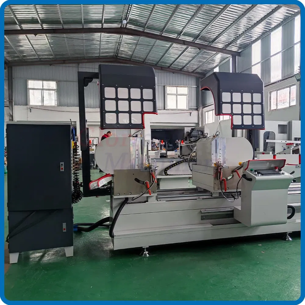 Double Bevel Miter Cutting UPVC Window Aluminum Aluminium Notching Saw