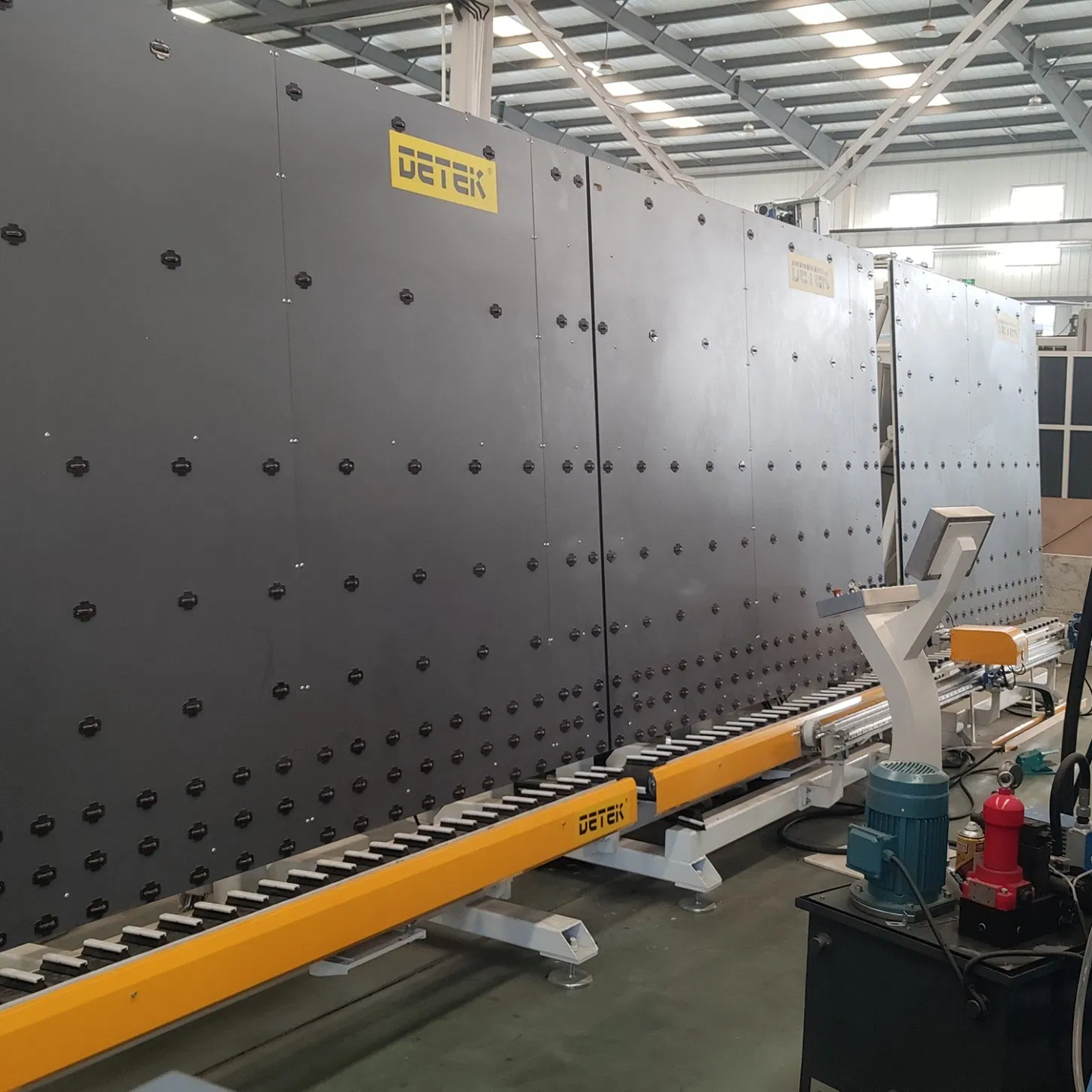 Double Glazing Glass Secondary Sealant Spreading Machine with Corner Cleaning Function