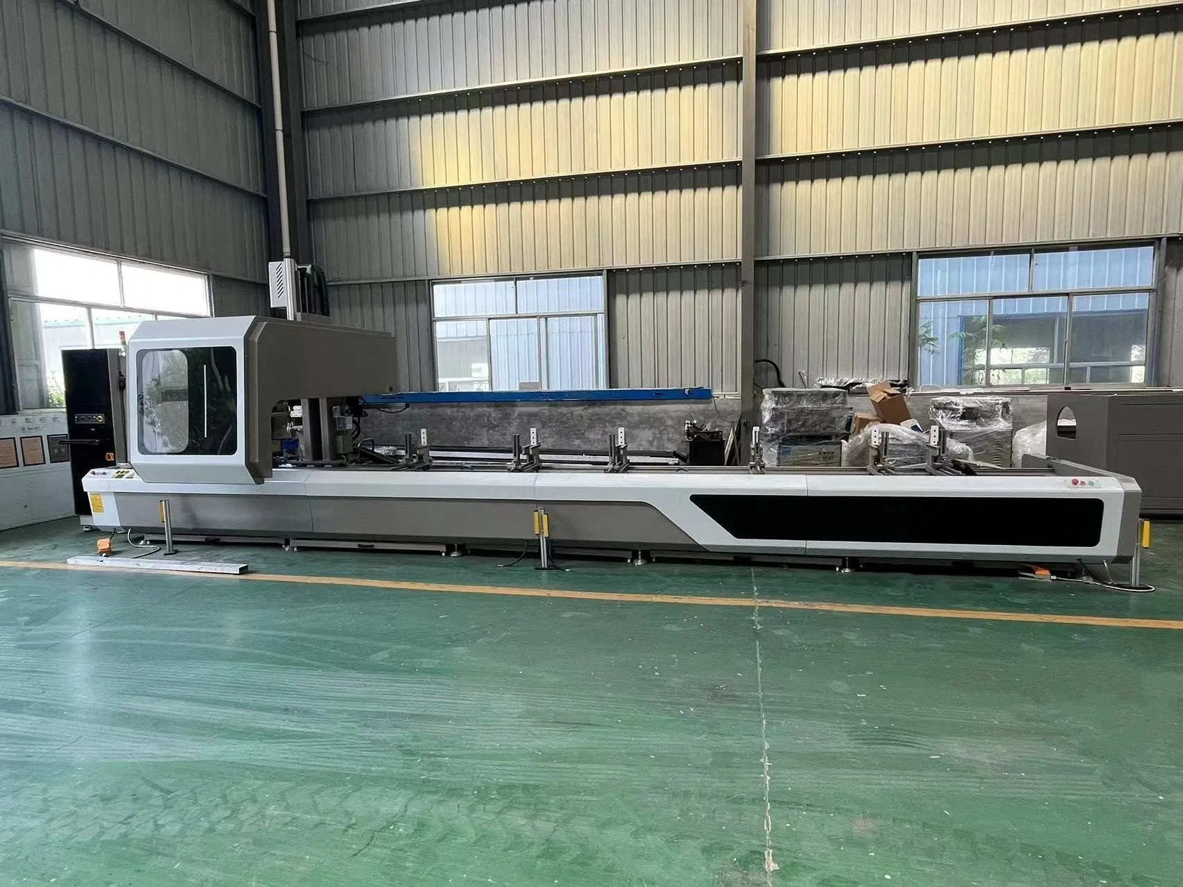 CNC 4 Axis CNC Router Industrial Aluminum Profile CNC Machining Center for Holes Making of Windows Doors Curtain Walls