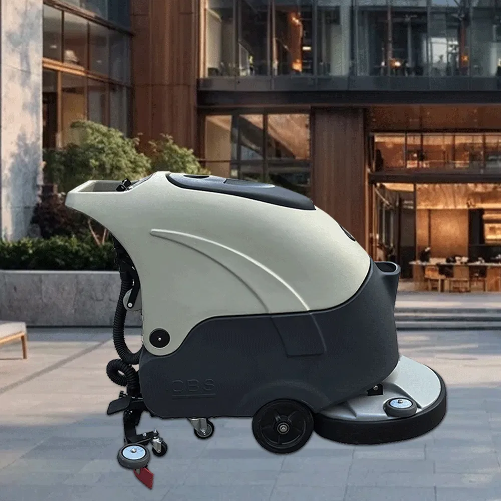 Multi-Angle Articulating Floor Scrubbing Head Machine for Corner Cleaning in Garages