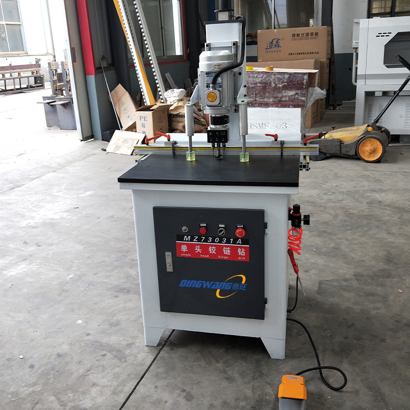 Compact Single-Head Hinge Drilling Machine for Small Workshops Aluminum Alloy Profile Punching Hinge Drill Precision Single-Spindle Hinge Drill Single-End Drill