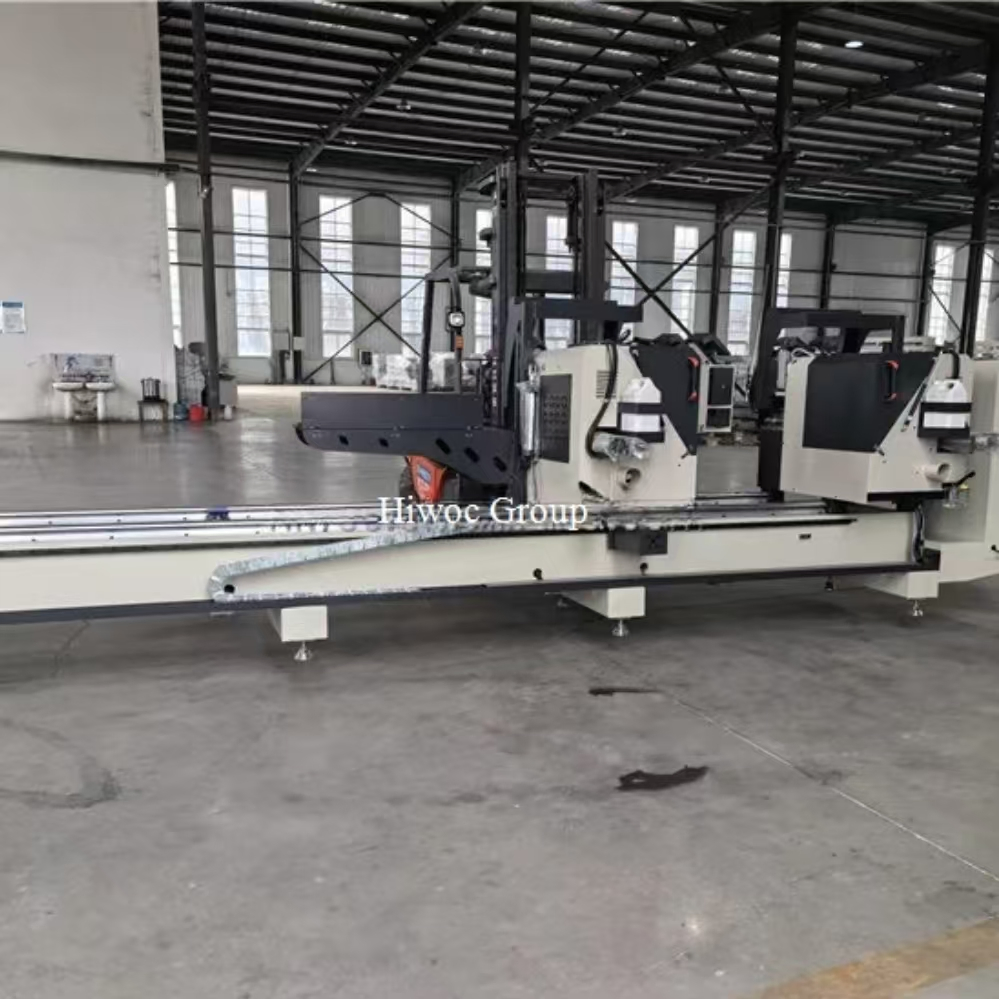 Factory Promotion Aluminum Profile Doors Window Double Heads Cutting Saw Machine