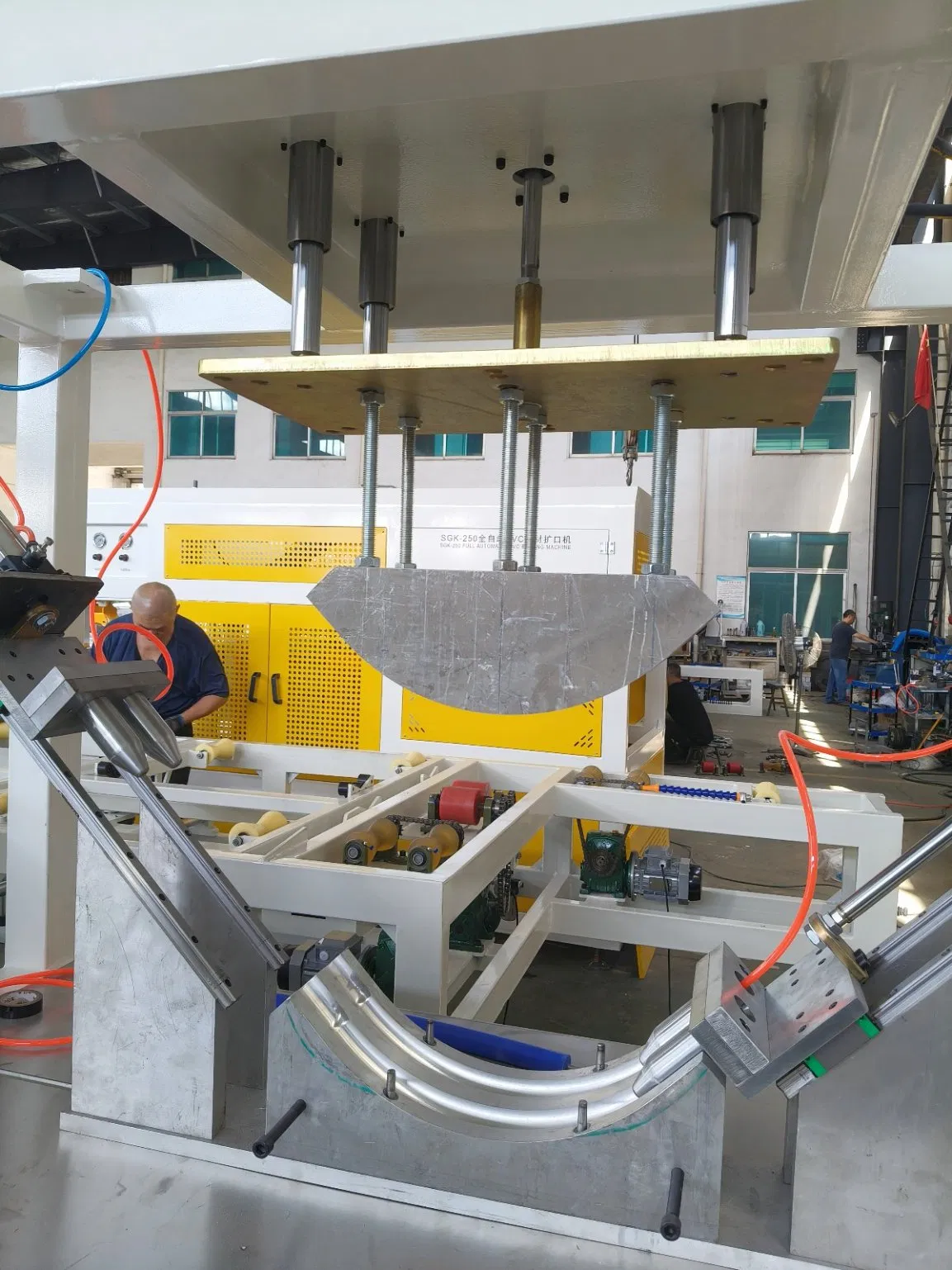 Plastic UPVC Conduit Pipe Automatic PVC Pipe Bending Belling Machine