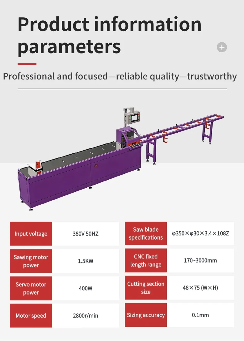 Automatic UPVC Glass Bead Cutting Saw
