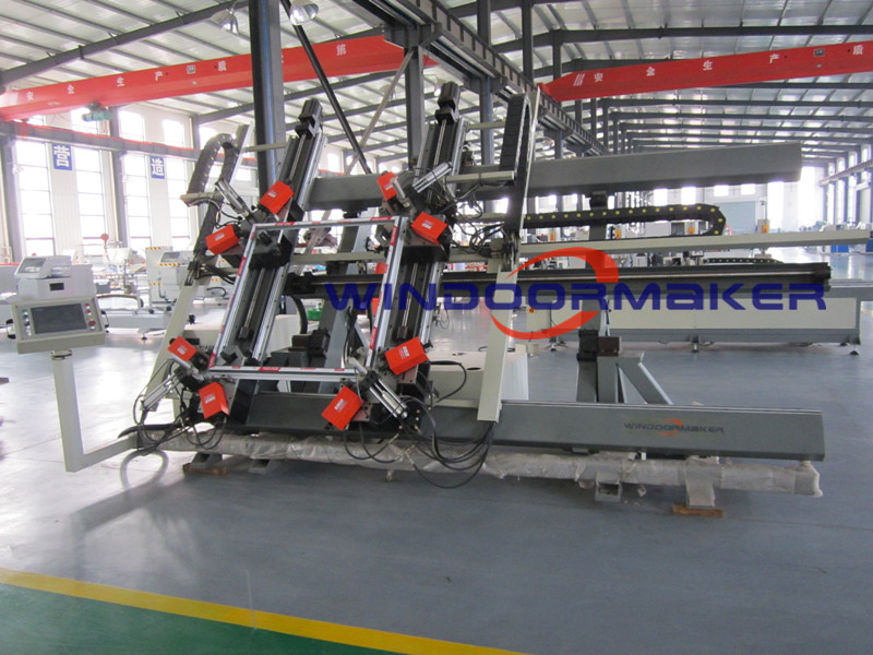 Aluminum Window Door Combining Machine Aluminium Four Head CNC Corner Crimping Machine Window Frame Making Machine