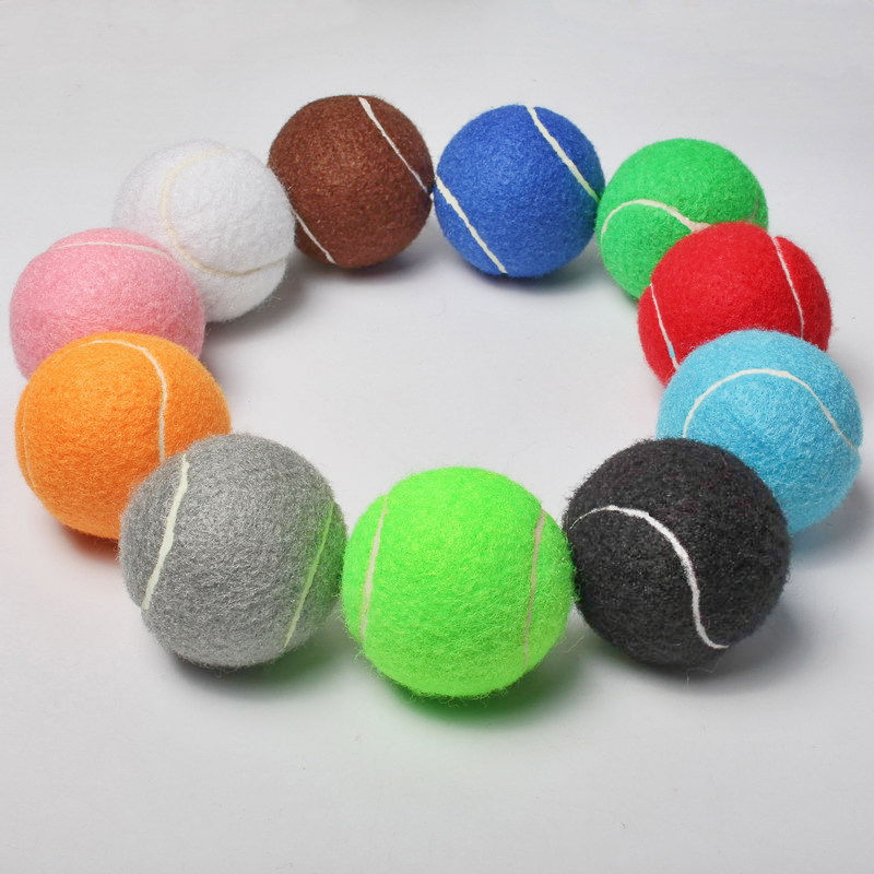 Customized Logo Print Durable Squeaky Dog Tennis Ball Promotion Gift Custom Tennis Balls for Sport Training