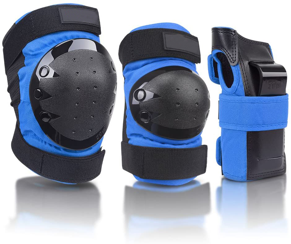 6-Piece Ski Skating Roller Skateboard Sports Balance Skater Riding Knee Pads