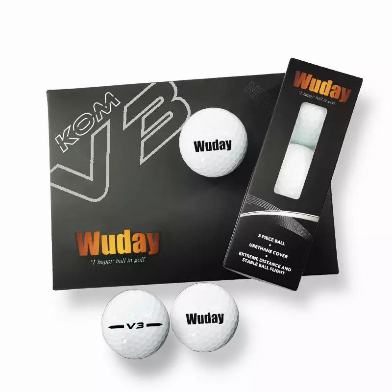 Custom Bulk 2 3 4 Piece Urethane Blank White Plain Golf Balls