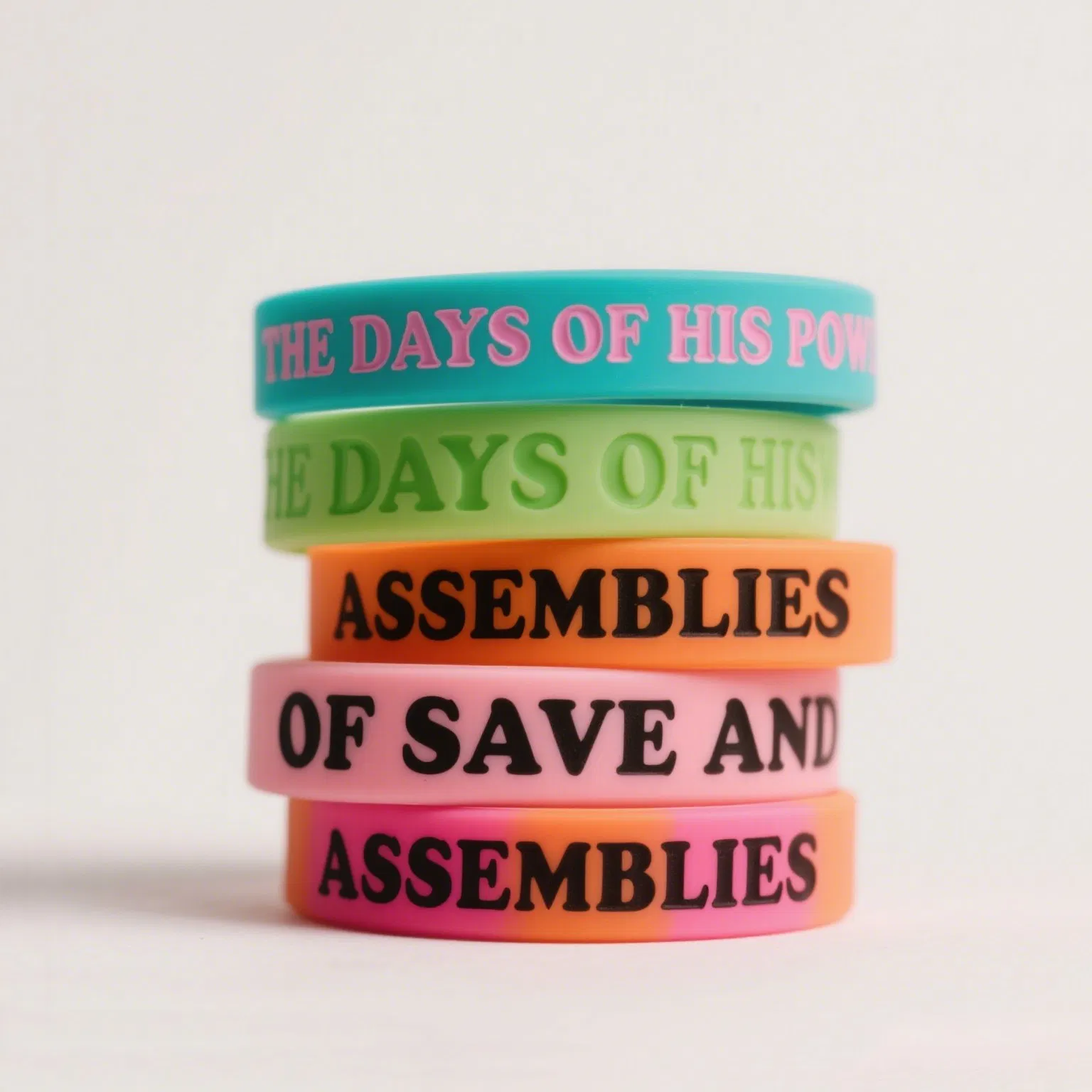 Custom Personalized Activity Design of Rubber Silicone Waterproof Enterprise Brand Logo High Quality Sports and Leisure Wristband