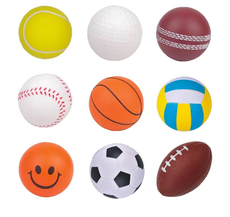 Customized Logo Print PU Colorful Football Soccer Rugby Balls Polyurethane Ball Toys