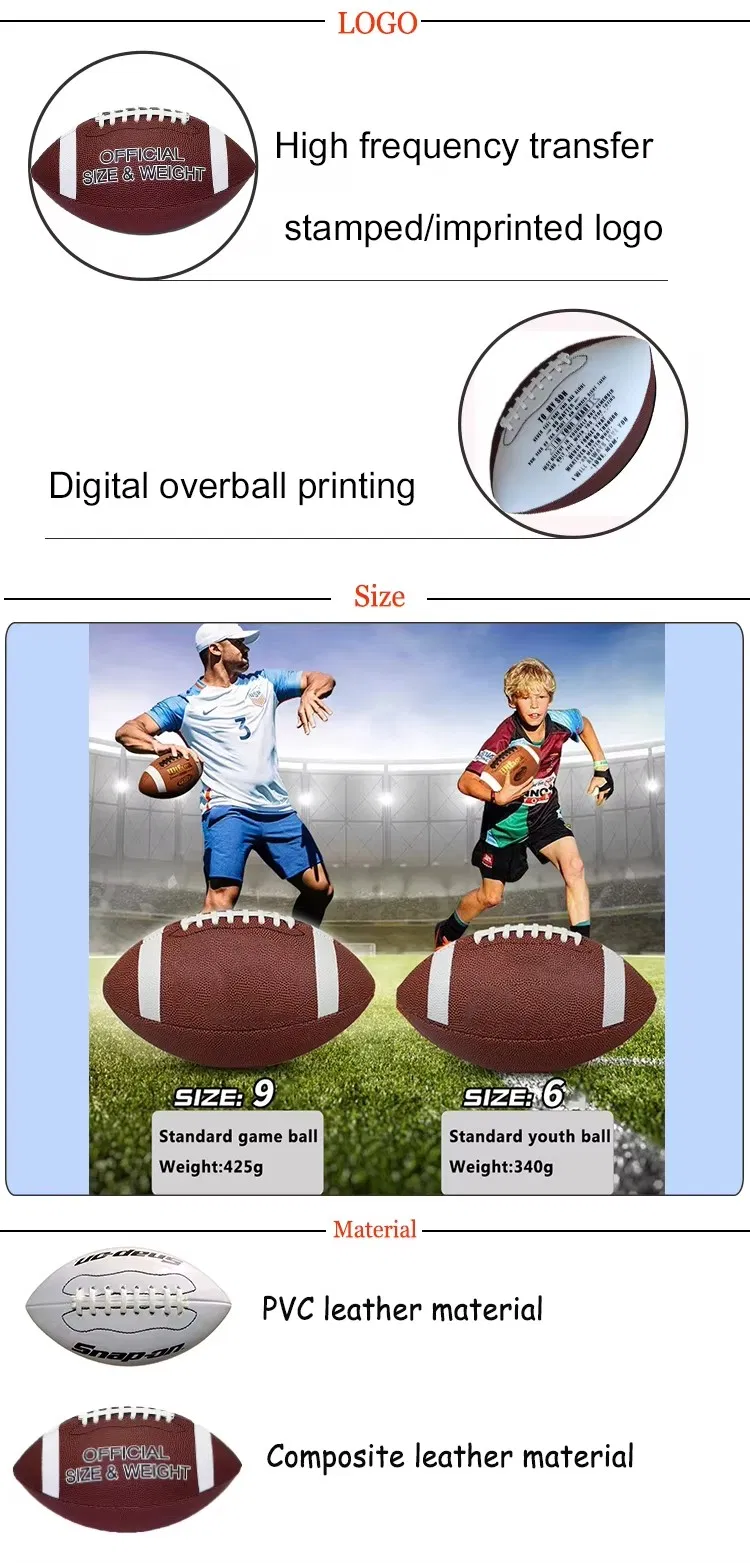 Composite Leather Rugby Ball