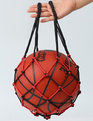 Basketball Net Bag Volleyball Football Sports Carry Bag Durable Single Ball Carrier Polyester Ball Mesh Bag