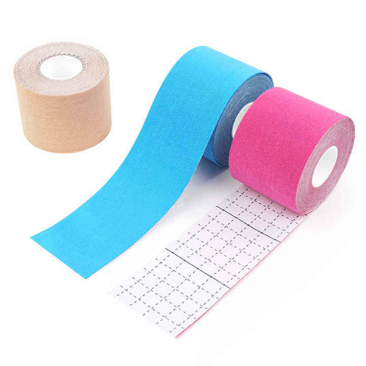 Customized Sports Waterproof Bulk Athletic Wrist Grip Tape Self Adhesive Cross Healthy Kinesiology Adhesive Tape Roll