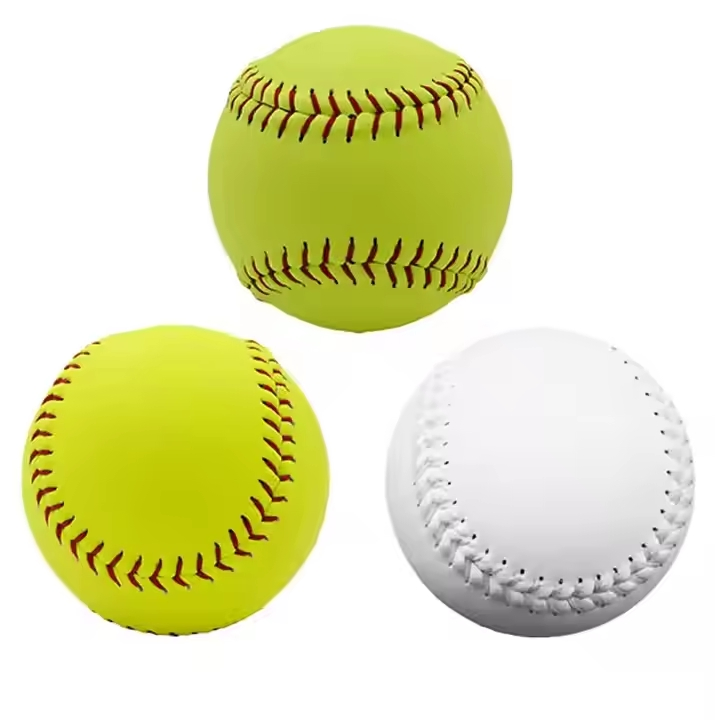High Quality Wholesale Hand-Stitched Microfiber Leather Softball