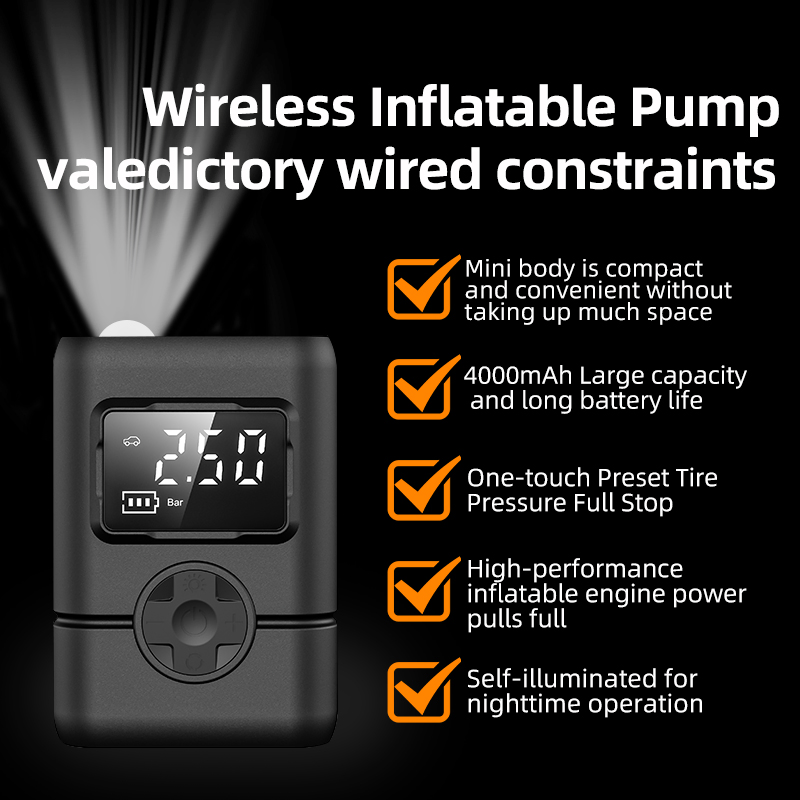 Ultra-Portable Electric Air Pump for Cars, Bikes Sports Balls