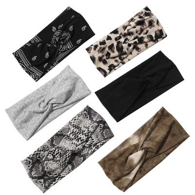 Cross Headbands Pure Color Sports Headbands