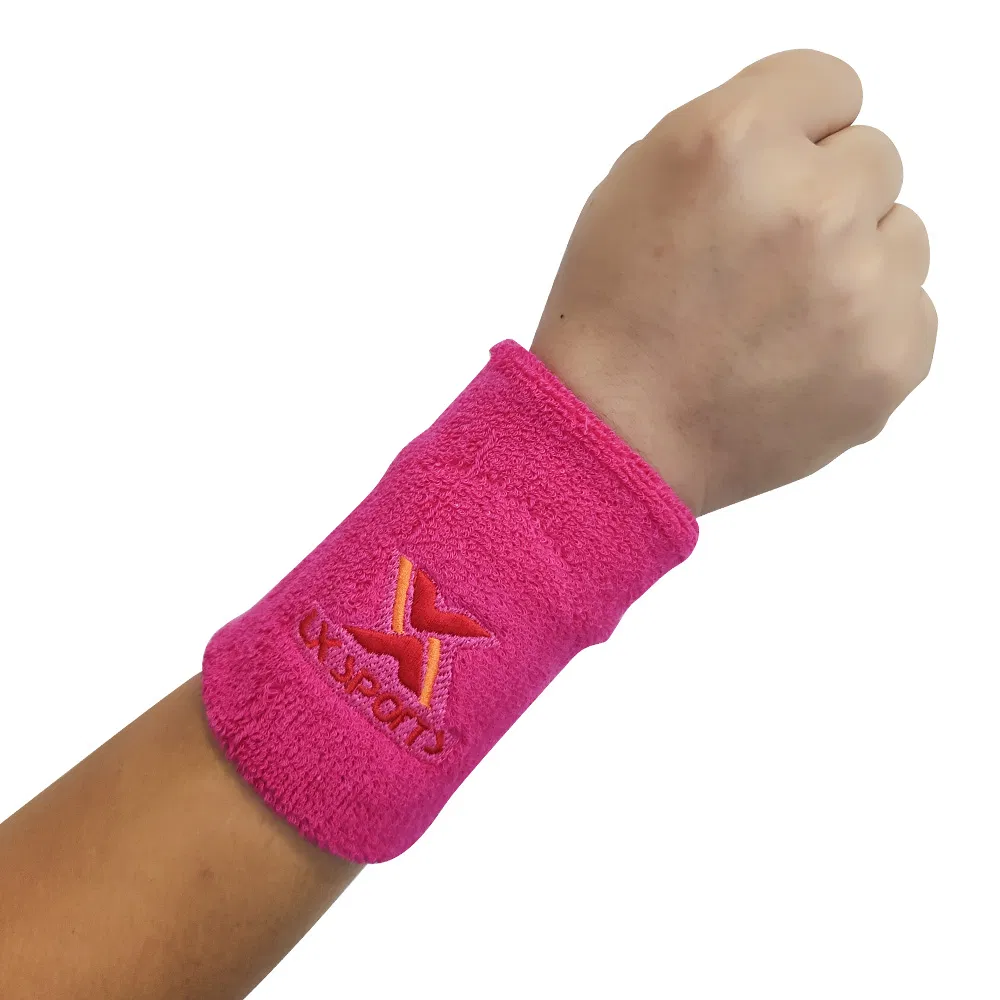 Customized Cheap Absorbs Sweat Cotton Wristband for Sports Fans