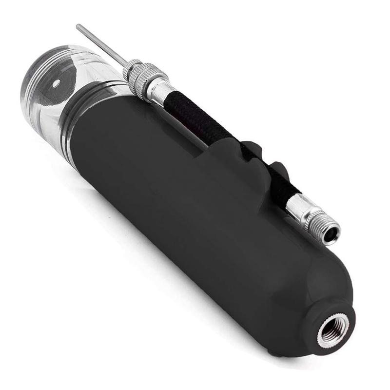 Ball Pump, Portable Dual Action Air Pump Manual Sports Inflator Pump with Needles and Nozzles