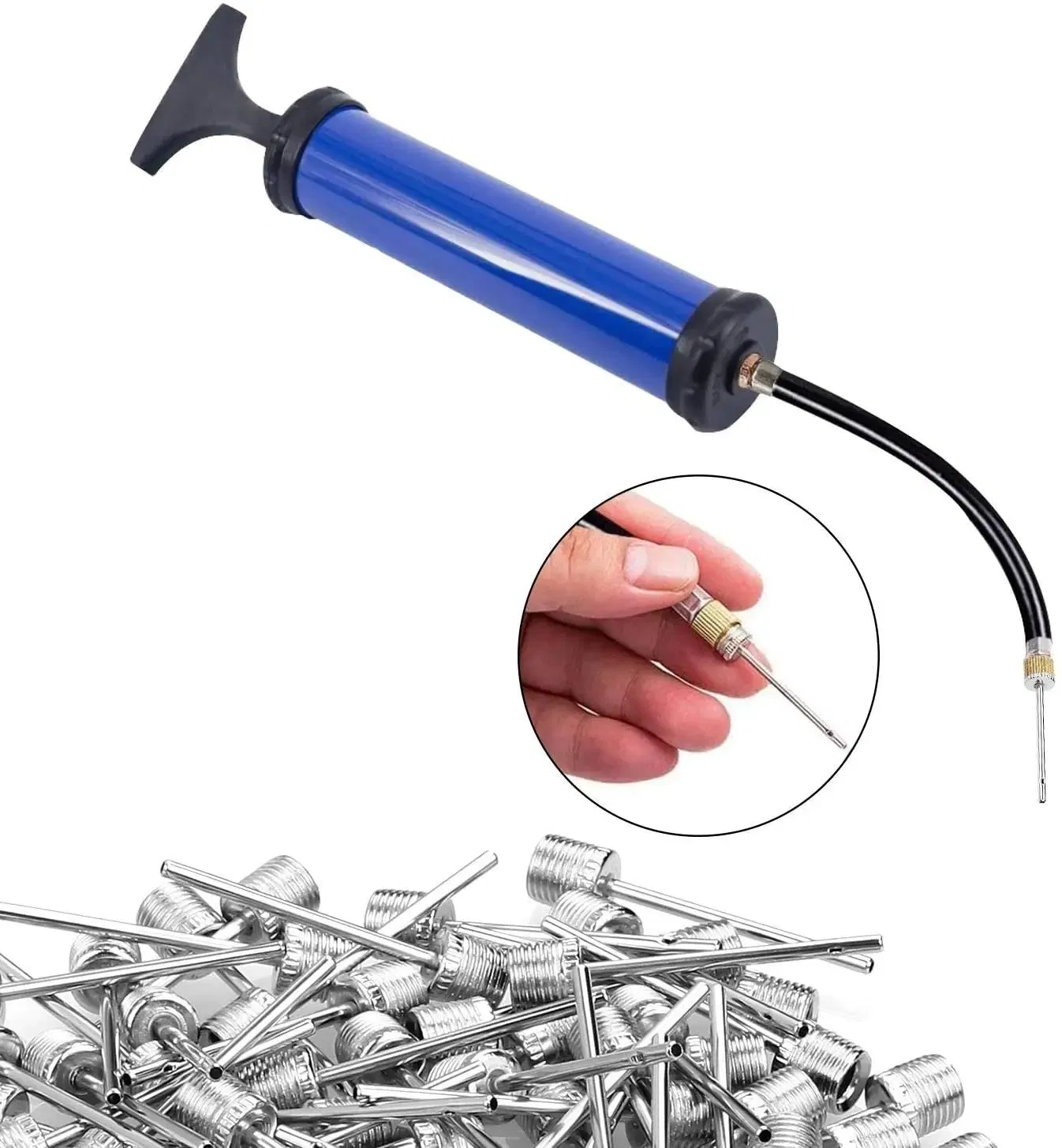 Mini Metal Pump Needles Sports Soccer Ball Football Air Pump Needle