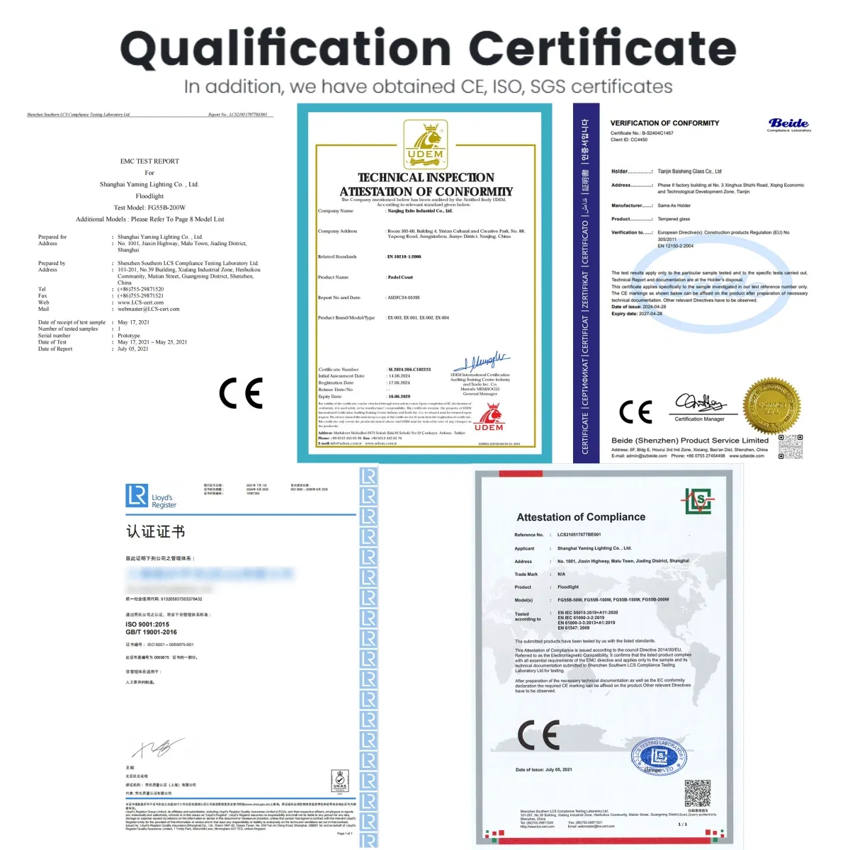 CE Certifications